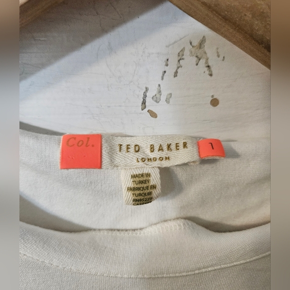 TED BAKER COLOUR BY NUMBERS NACHII PENCIL PRINT TOP - Picture 2 of 5